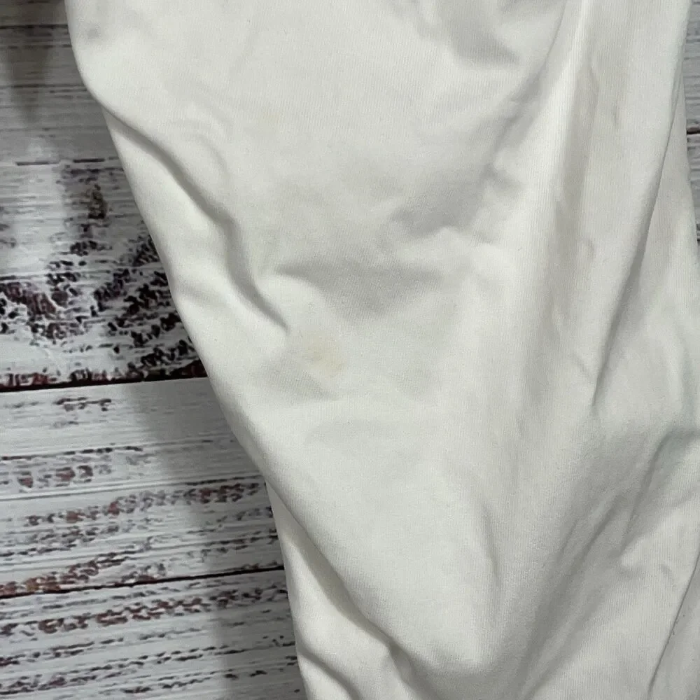 Luca Faloni White Summer Chinos Slim Cotton Trouser Made in Italy Men 30x28 READ